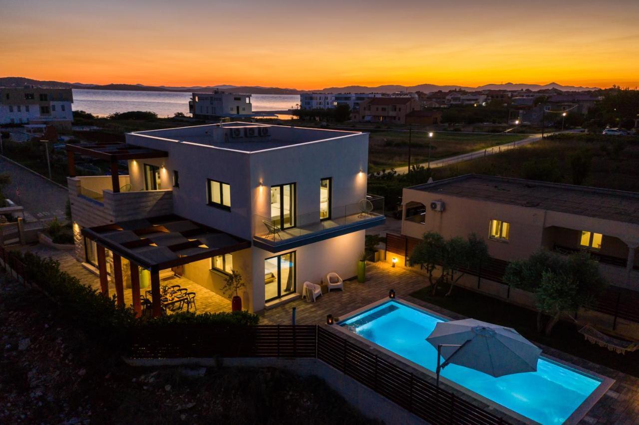 Villa Olea With Heated Pool And Jacuzzi Sukosan Exterior photo